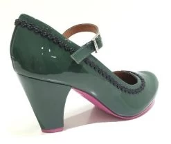 Cristofoli Tania Patent Dark Green -Chic Shoes Store TaniaGN3
