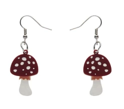 Erstwilder Twinning Toadstools Drop Earrings