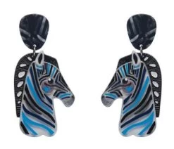Erstwilder Pete Cromer Wildlife The Zealous Zebra Earrings