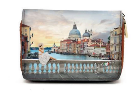 Ynot Romantic Venice Zip Flap Wallet 1 Ynot Romantic Venice Zip Flap Wallet